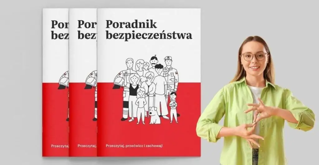 Poradnik bezpieczeństwa dostępny w Polskim Języku Migowym