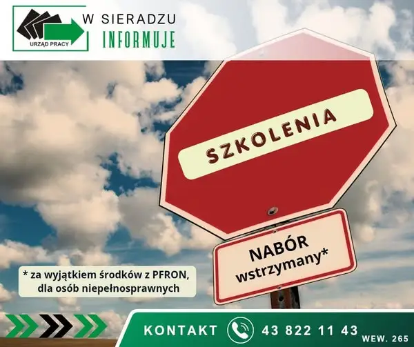 Wstrzymanie naboru wniosków na szkolenia – wyjątek dla osób niepełnosprawnych