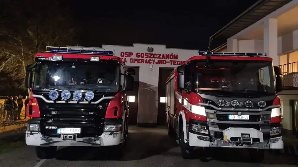 Pożar ścierniska w Zadąbrowiu – interwencja OSP Goszczanów