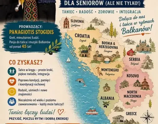 Bałkańskie spotkanie dla seniorów w Sieradzu – zapisy trwają