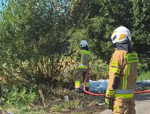 Pożar w Szale gm. Klonowa – interwencja OSP