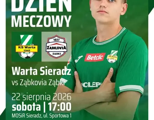 Mecz MKS Ząbkovia Ząbki z Wartą Sieradz – zapowiedź 5. kolejki Betclic 3. Ligi