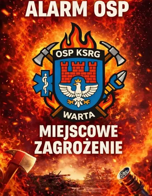 OSP Warta interweniowała przy zagrożeniu atmosferycznym na ul. Koźmińskiej