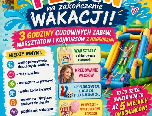 Festiwal na zakończenie wakacji w Sieradzu – darmowe atrakcje dla dzieci