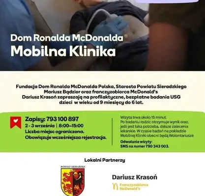 Bezpłatne USG dla dzieci podczas Jarmarku w Sieradzu – zapisy już wkrótce