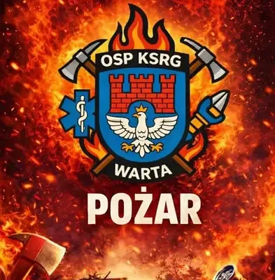 Pożar traw w Głaniszewie – interwencja OSP Warta