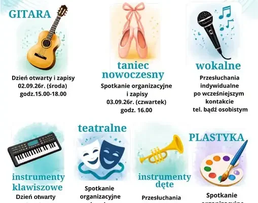 Zapisy na zajęcia i sekcje artystyczne w MOK Złoczew – start od przyszłego tygodnia