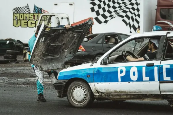 Pijany kierowca z zakazem uderzył w wiadukt w Sieradzu
