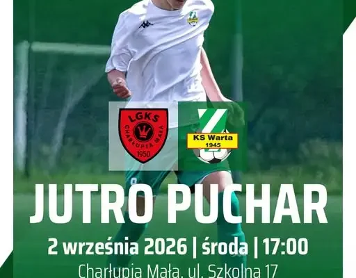Pucharowy pojedynek w Charłupi Małej: rezerwy Warty Sieradz zagrają z LGKS