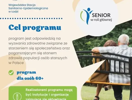 „Senior w roli głównej” – nowy program edukacyjny Inspekcji Sanitarnej