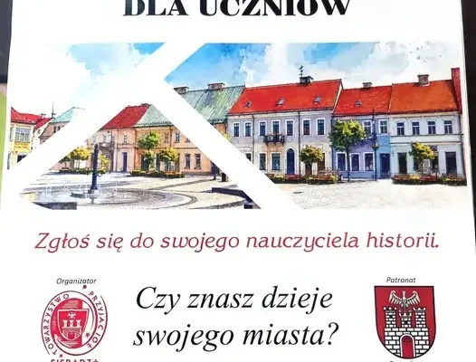 Konkurs Wiedzy o Historii Sieradza 2026 – sprawdź swoją wiedzę o mieście