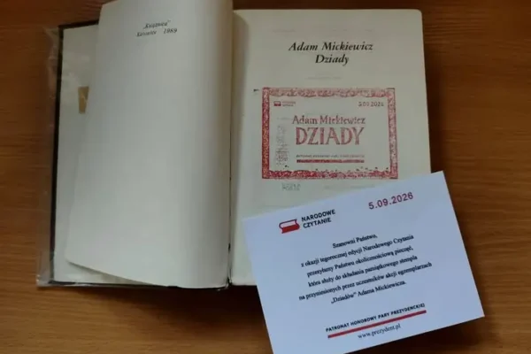 Narodowe Czytanie w Sieradzu: pieczęć już dostępna, spotkanie w piątek