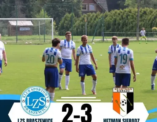 LZS Brąszewice przegrywa z Hetmanem Sieradz w pierwszej kolejce B-klasy