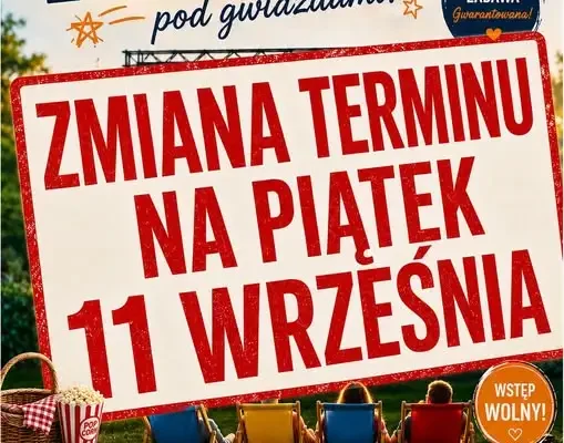 Letnie Kino pod Gwiazdami przeniesione na 11 września