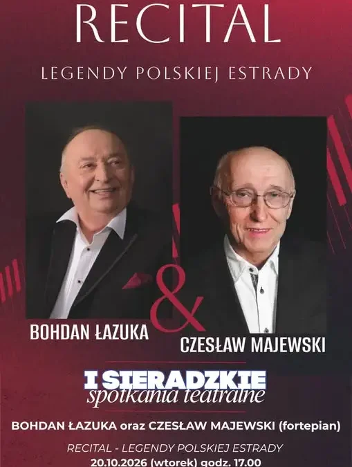 Bohdan Łazuka i Czesław Majewski wystąpią w Sieradzu w ramach festiwalu teatralnego