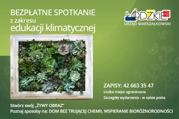 Bezpłatne spotkanie o edukacji klimatycznej w Sieradzu – zapisy trwają
