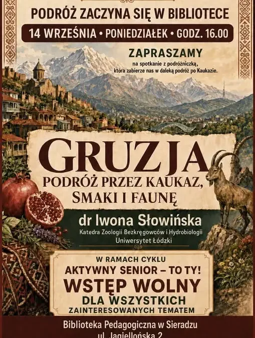 Podróż przez Kaukaz w bibliotece w Sieradzu – spotkanie z dr Iwoną Słowińską