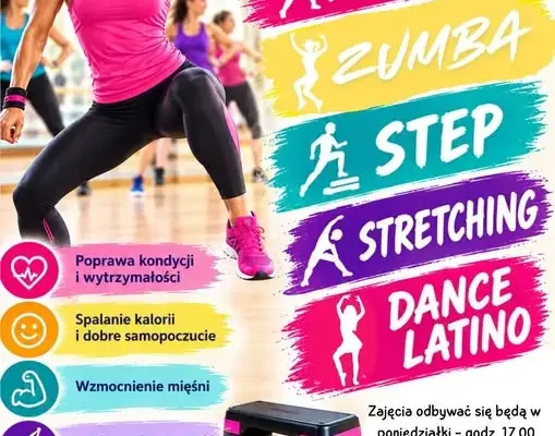 Ruszają zajęcia fitness w Warckim Centrum Kultury – aerobik, step, zumba i stretching