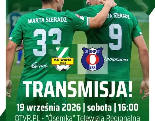 Transmisja meczu Warty Sieradz z Olimpią Zambrów na YouTube