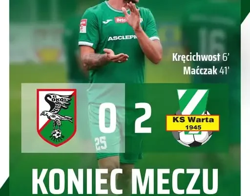 Warta Sieradz wygrywa 2:0 z Sokołem Kleczew w meczu kontrolnym